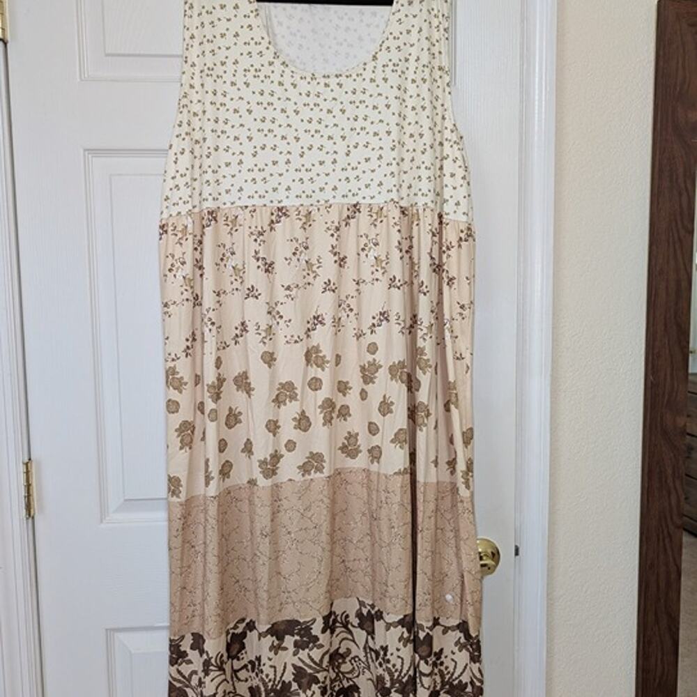 SHEIN Curve Floral Maxi Dress Woman’s Size 5XL Shortsleeve Lightweight